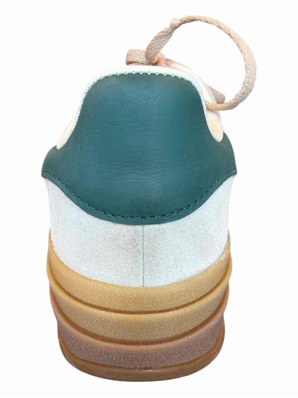 Adidas Gazelle Bold Green Off White Size 6 1/2 Suede Leather Gold Branding - Picture 11 of 14